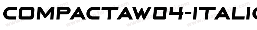 CompactaW04-Italic R字体转换